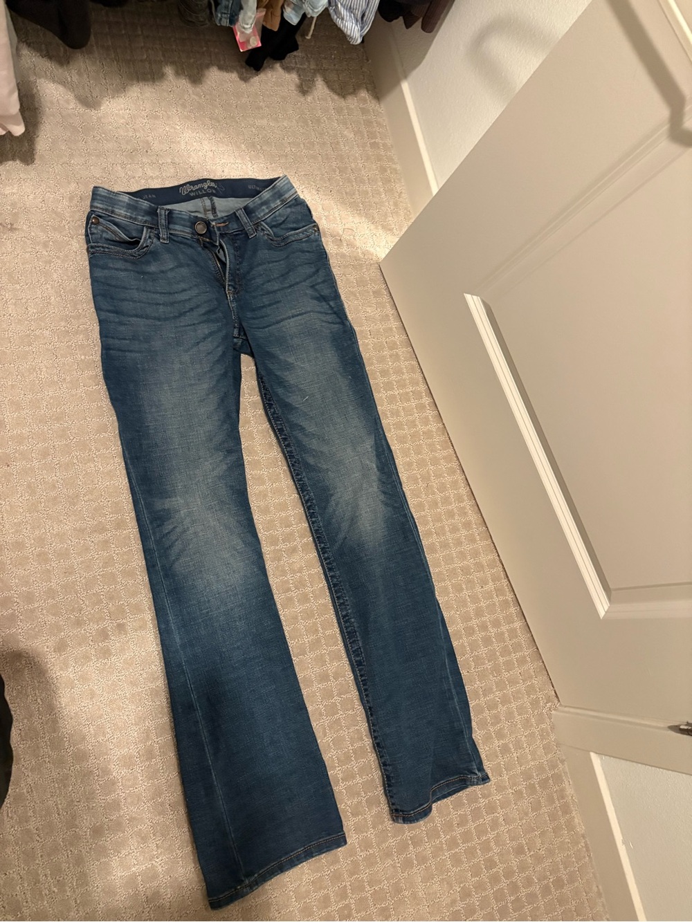 Wrangler Women's Dark Blue Flare Jeans